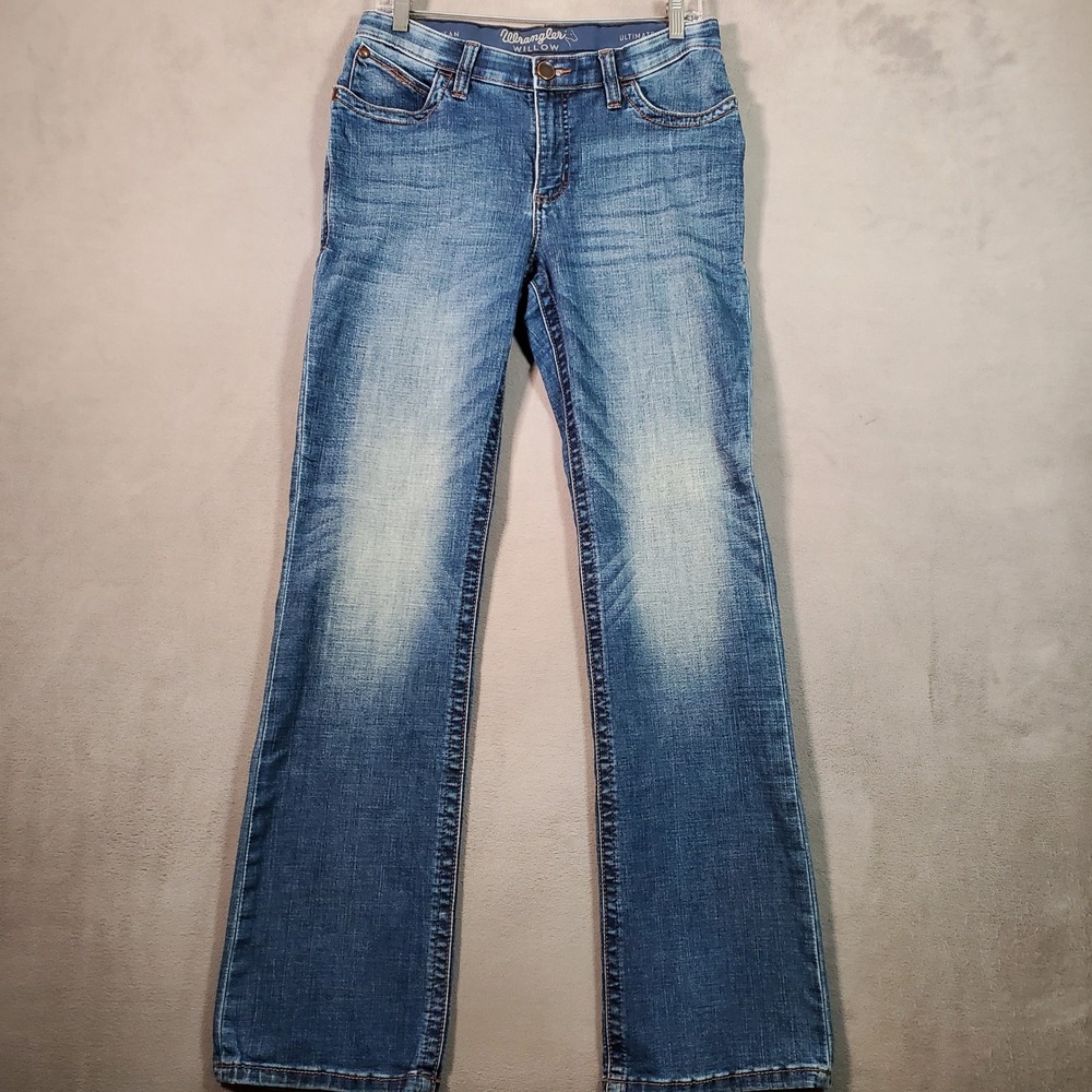 Wrangler Willow Riding Jeans‎ Womens 9x32 Blue Bootcut Western Cowgirl Americana